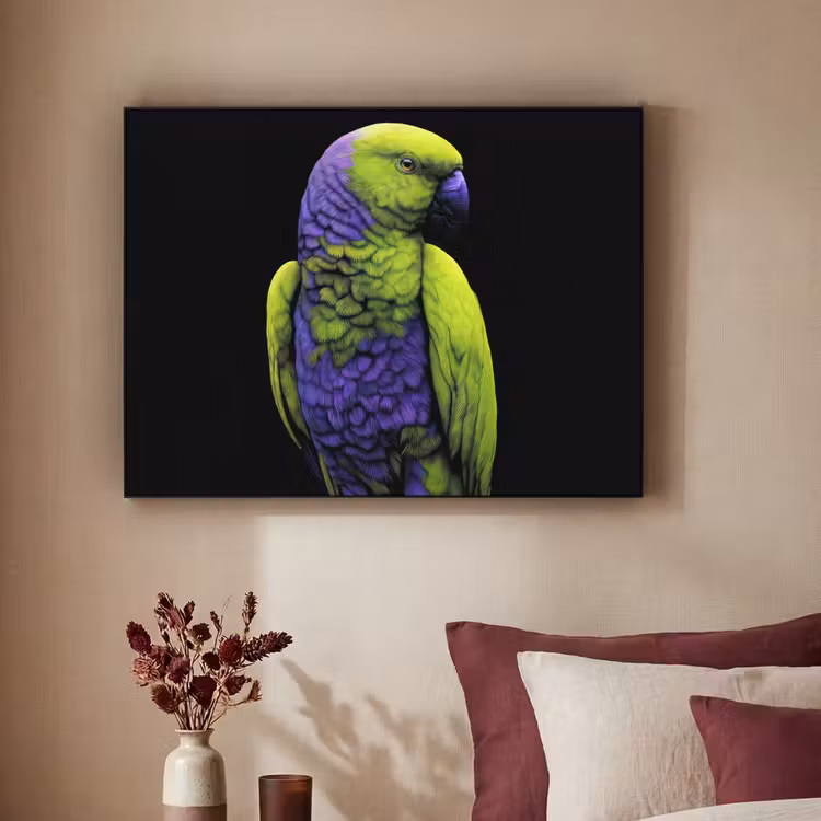 Art Frame - Papegaai - Veren - Opvallend - Groen — 2