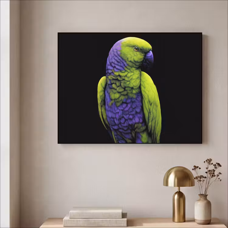 Art Frame - Papegaai - Veren - Opvallend - Groen — 3