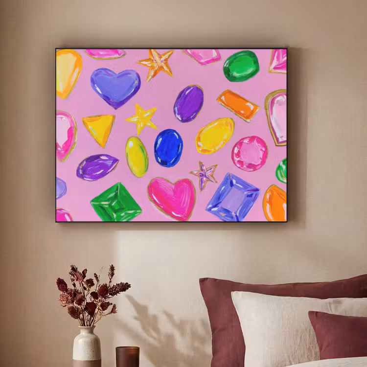 Art Frame - Edelstenen - Vormen - Hartje - Kleurrijk — 2