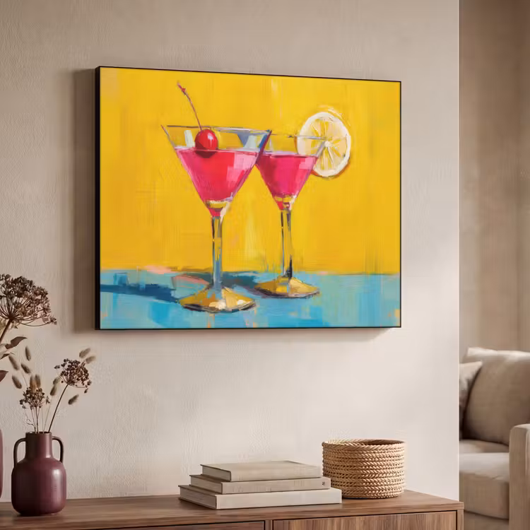 Art Frame - Glazen - Cocktail - Citroen - Kers — 4