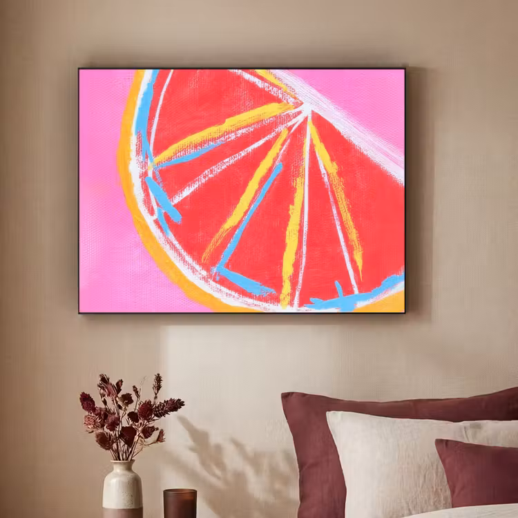 Art Frame - Grapefruit - Geschilderd - Roze - Strepen — 2