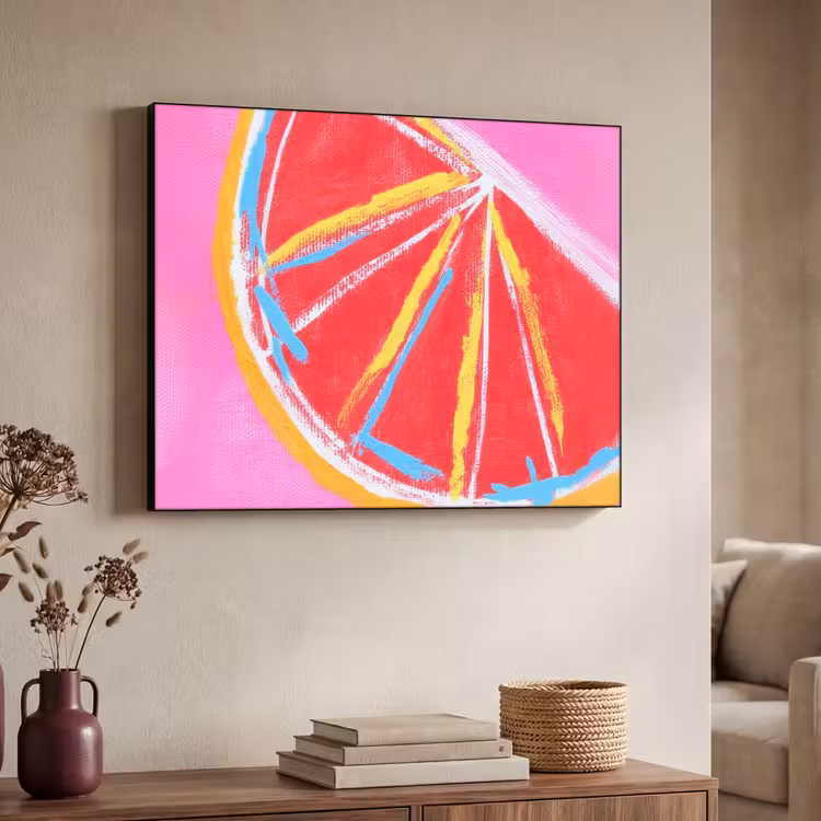 Art Frame - Grapefruit - Geschilderd - Roze - Strepen — 4