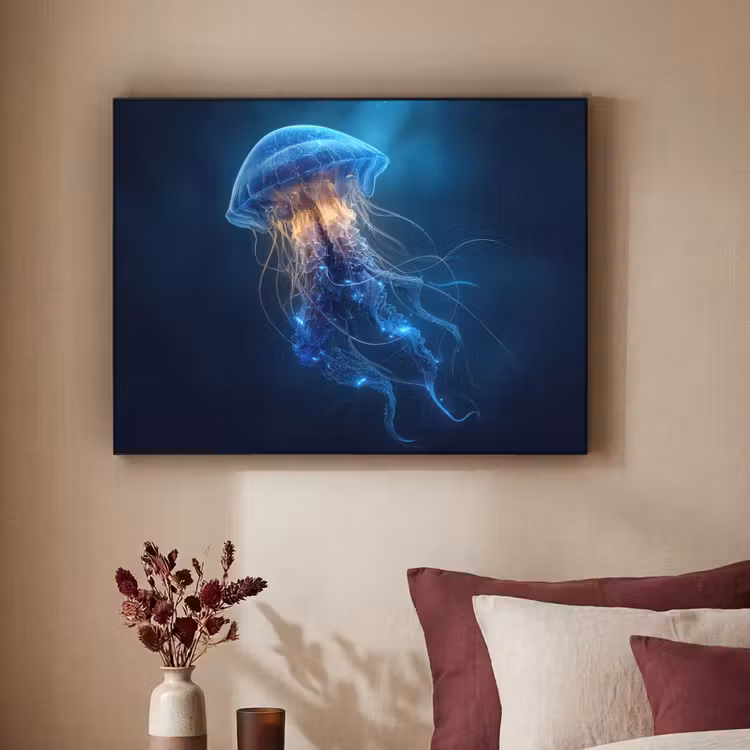 Art Frame - Kwal - Lichtgevend - Tentakels - Blauw — 2