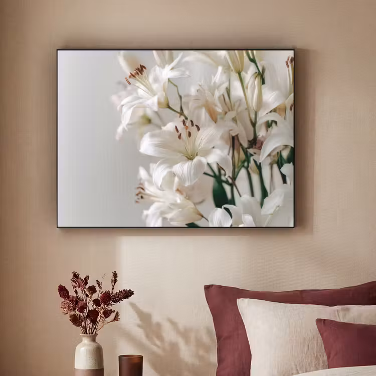 Art Frame - Lelies - Boekte - Wit - Meeldraden — 2