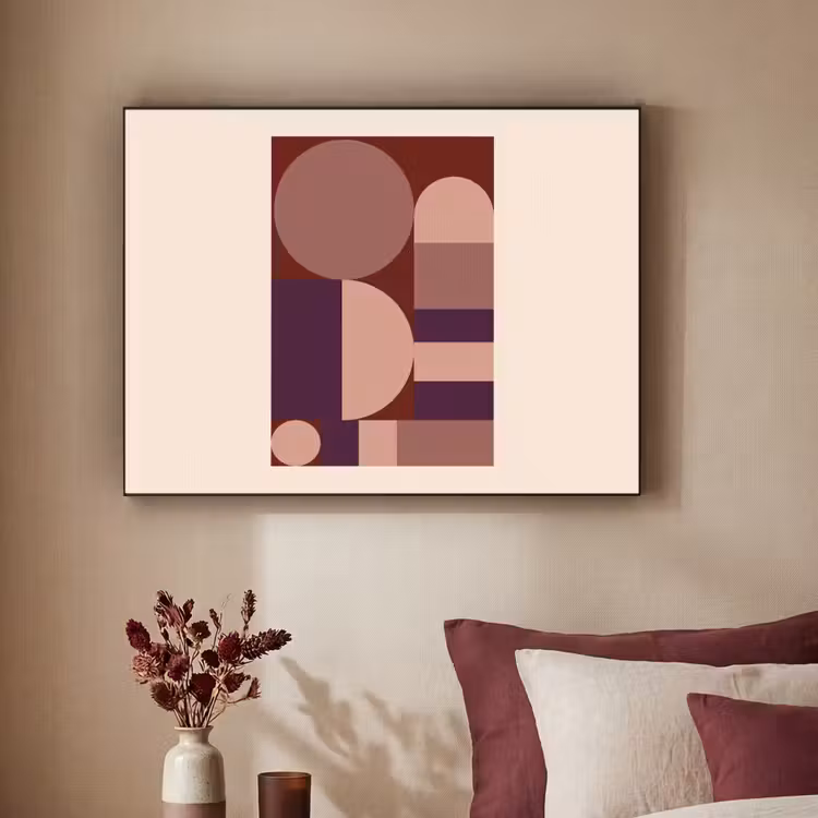 Art Frame - Geometrisch - Cirkels - Rood — 2
