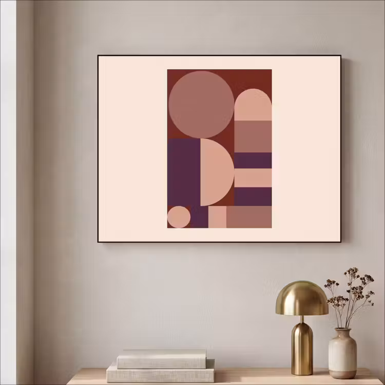 Art Frame - Geometrisch - Cirkels - Rood — 3
