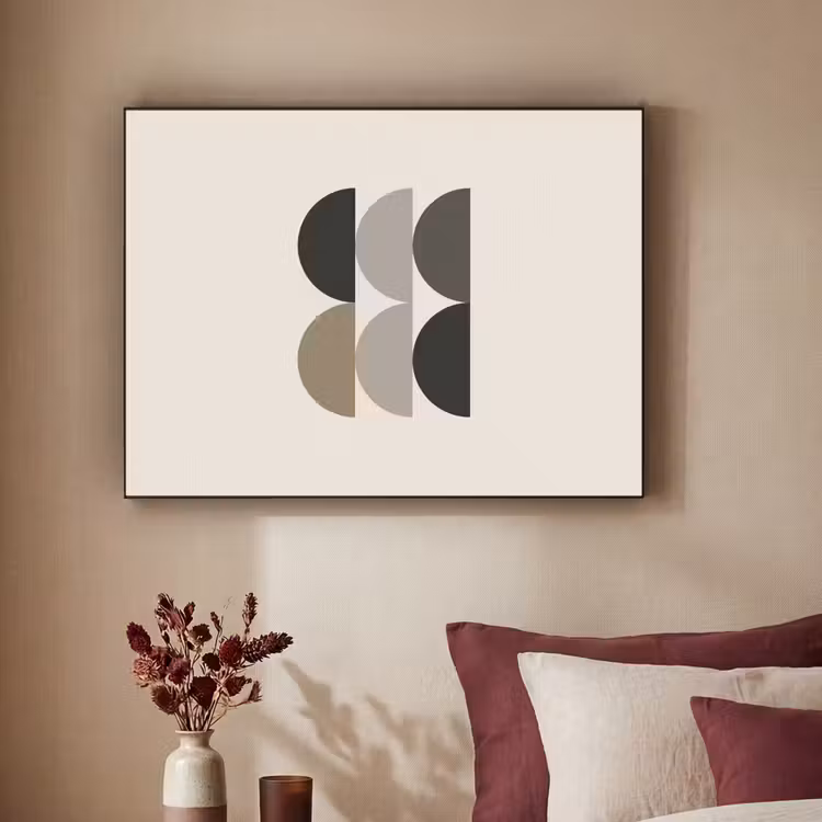 Art Frame - Halve cirkels - Aardetinten - Grafisch — 2