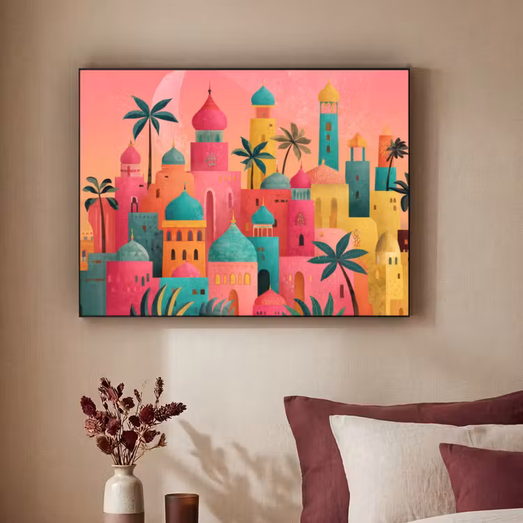 Art Frame - Kleurrijk - Palmbomen - Islamitisch — 2