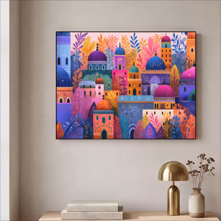 Art Frame - Kleurrijk paradijs - Levendig - Islamitisch — 3