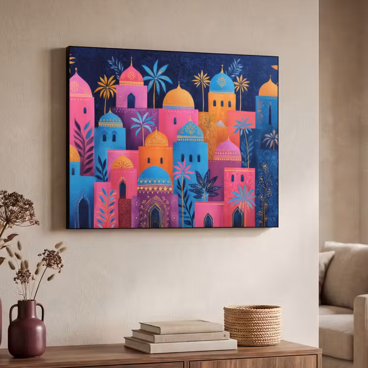 Art Frame - Kleurrijke gebouwen - Avondlicht - Islamitisch — 4