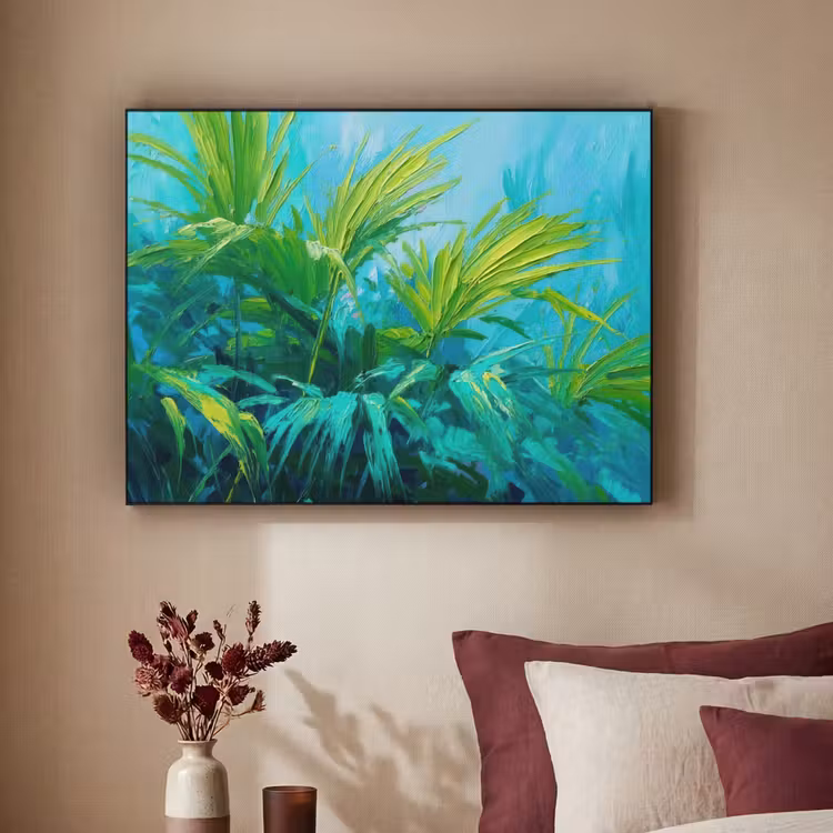 Art Frame - Bladeren - Groen - Schilderij - Abstract — 2