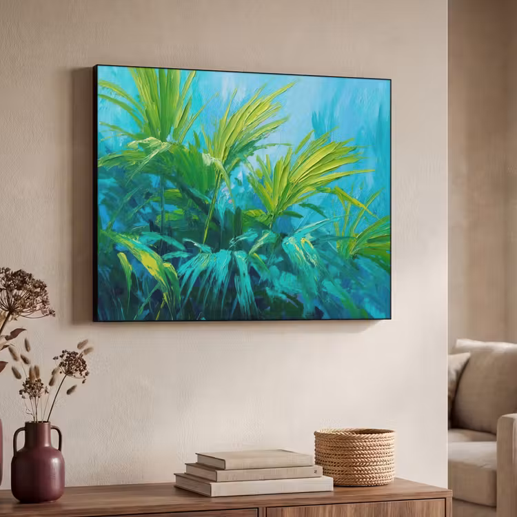 Art Frame - Bladeren - Groen - Schilderij - Abstract — 4