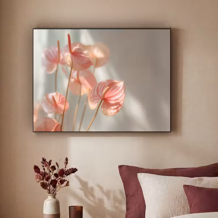 Art Frame - Bloemen - Stelen - Roze - Schaduw — 2