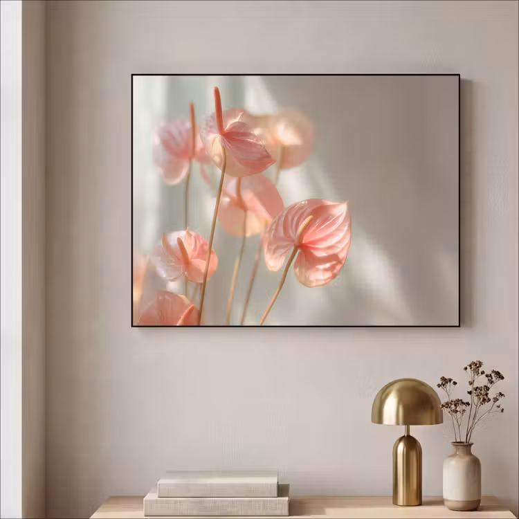 Art Frame - Bloemen - Stelen - Roze - Schaduw — 3