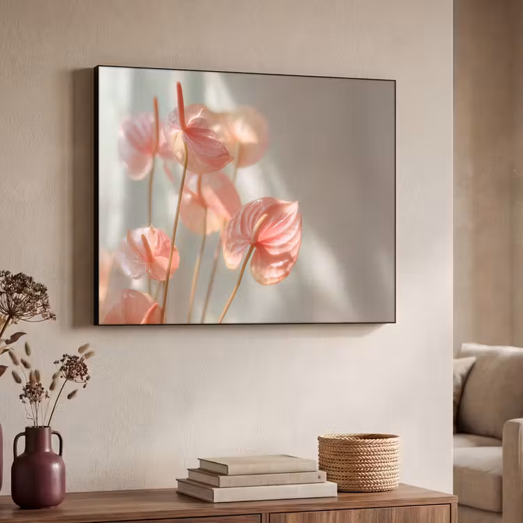Art Frame - Bloemen - Stelen - Roze - Schaduw — 4