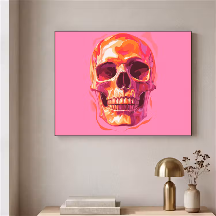 Art Frame - Felroze - Tanden - Schedel — 3