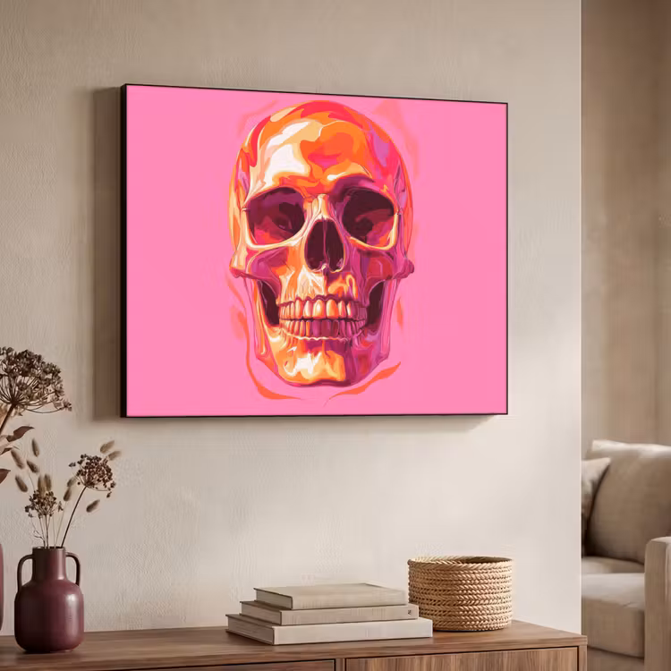 Art Frame - Felroze - Tanden - Schedel — 4