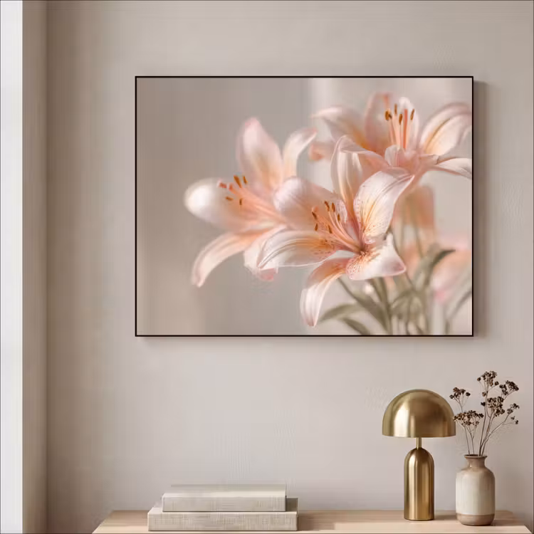 Art Frame - Lelies - Meeldraden - Roze - Wazig — 3