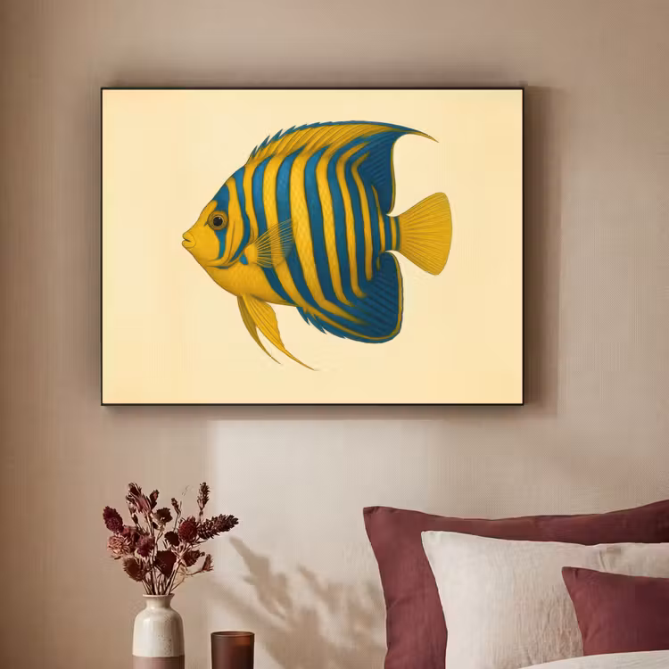 Art Frame - Felgeel - Vis - Strepen - Vinnen — 2