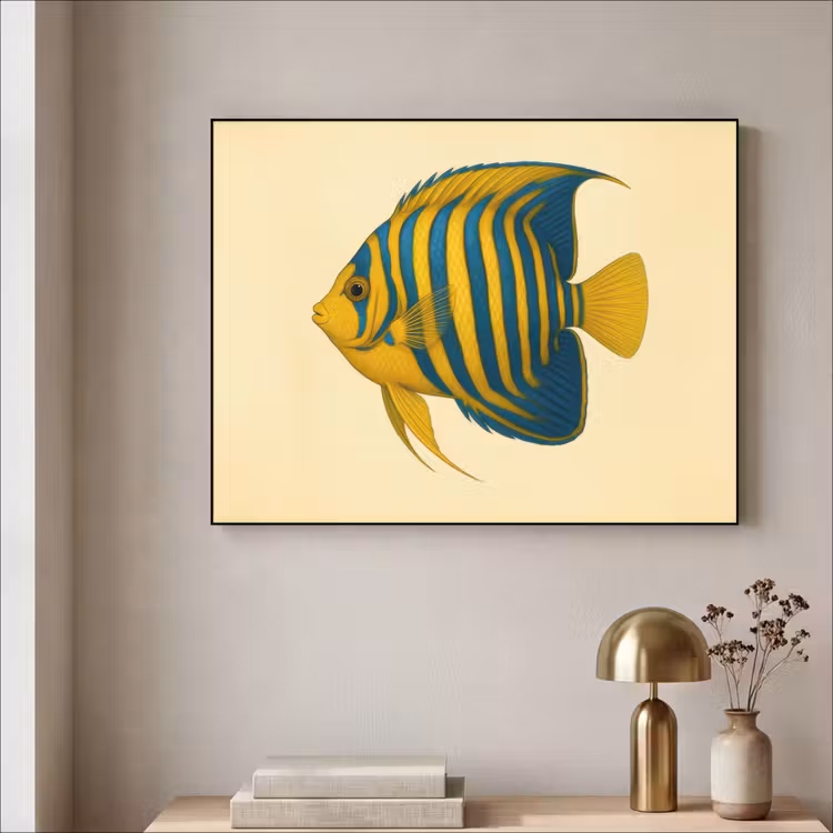 Art Frame - Felgeel - Vis - Strepen - Vinnen — 3
