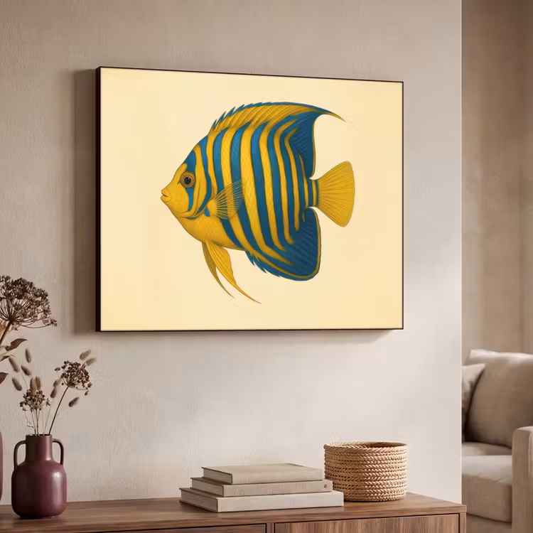 Art Frame - Felgeel - Vis - Strepen - Vinnen — 4