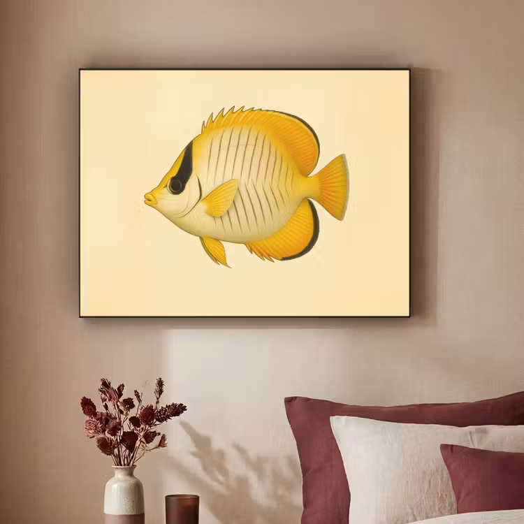 Art Frame - Ovaal - Vis - Geel - Schubben — 2