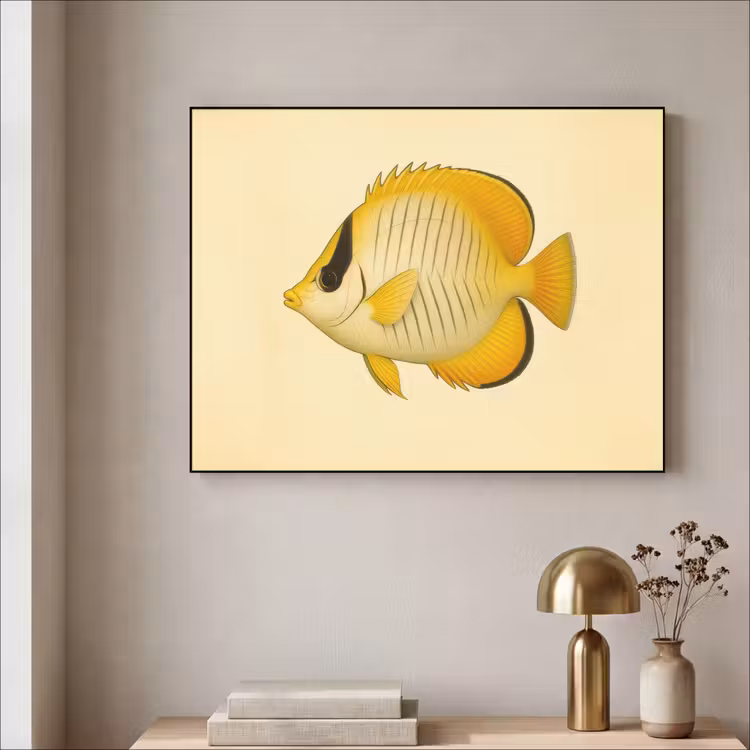 Art Frame - Ovaal - Vis - Geel - Schubben — 3