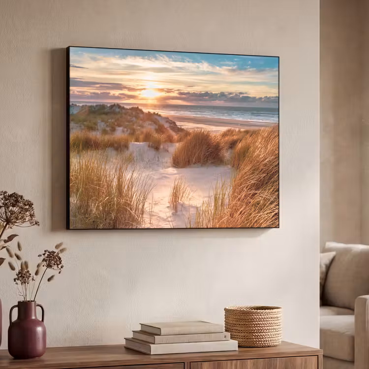Art Frame - Duin - Planten - Zonsondergang - Strand - Zee — 4