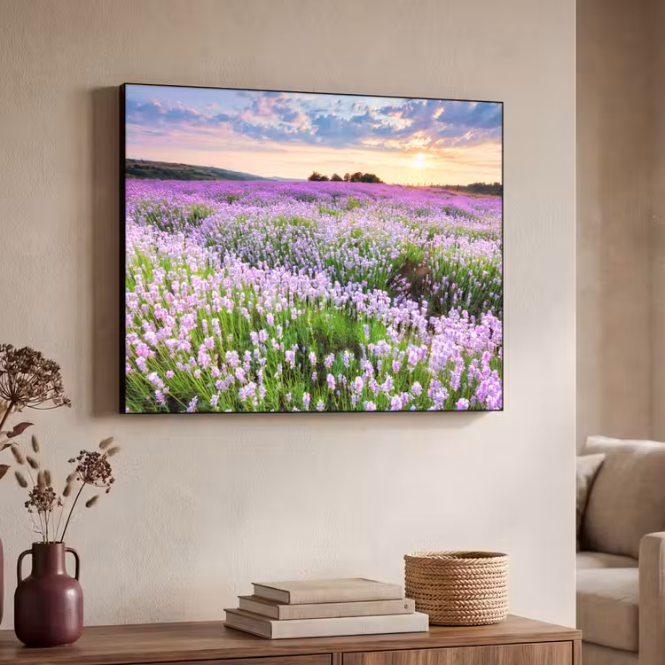Art Frame - Lavendel - Bloemen - Zonsondergang - Paars - Weide — 4