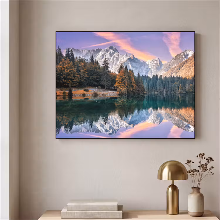 Art Frame - Bergen - Bos - Water - Lucht - Roze - Paars — 3