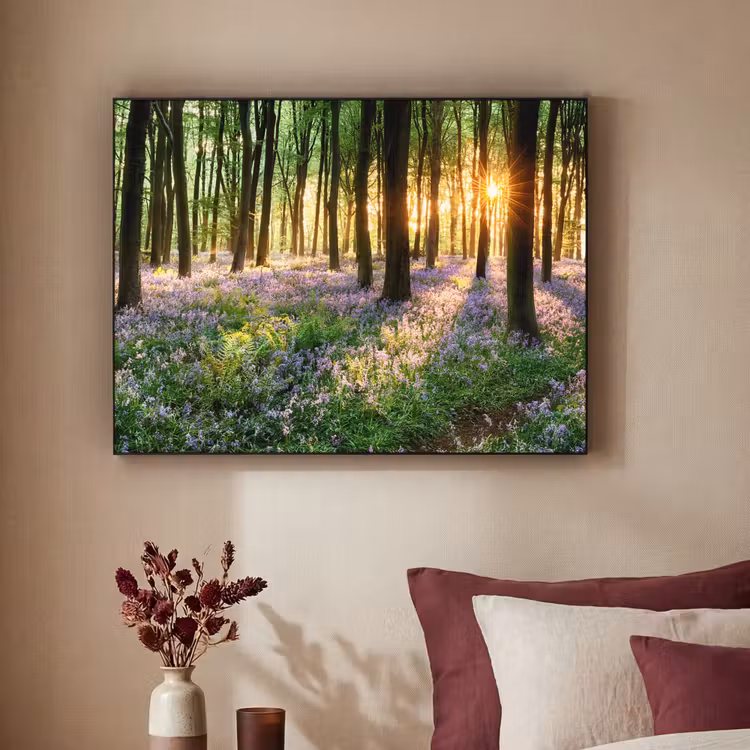 Art Frame - Bos - Bloemen - Lavendel - Zon - Paars - Natuur — 2