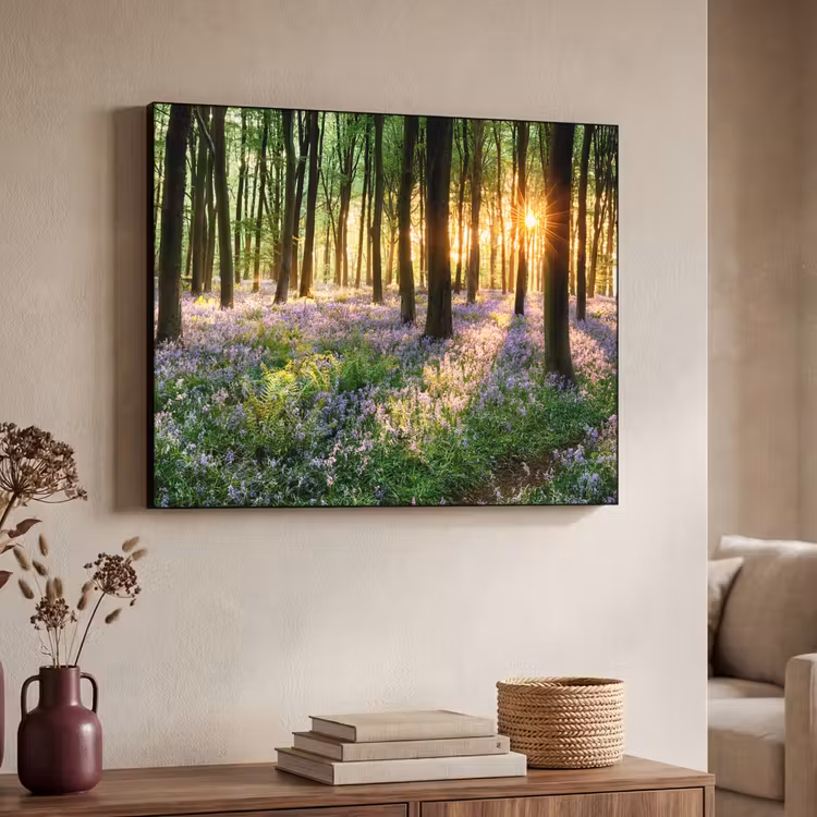 Art Frame - Bos - Bloemen - Lavendel - Zon - Paars - Natuur — 4