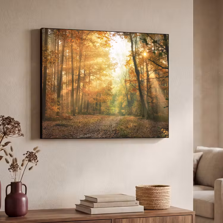 Art Frame - Bos - Herfst - Zon - Landschap - Natuur - Bomen - Bladeren — 4