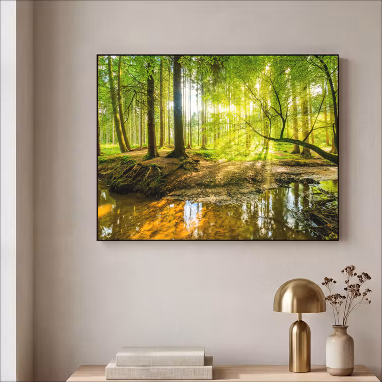Art Frame - Bos - Landschap - Water - Bomen - Zon - Groen - Natuur — 3