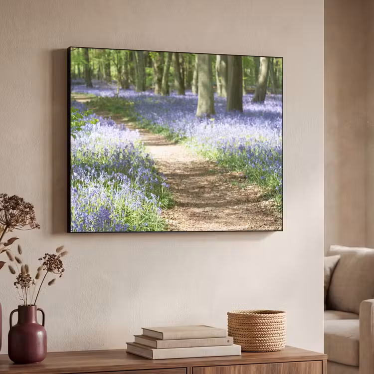 Art Frame - Bos - Pad - Bloemen - Paars - Groen - Natuur — 4