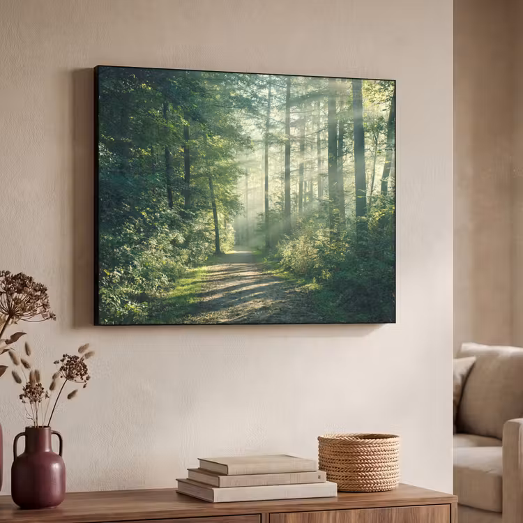 Art Frame - Bos - Pad - Zon - Bomen - Groen - Natuur — 4