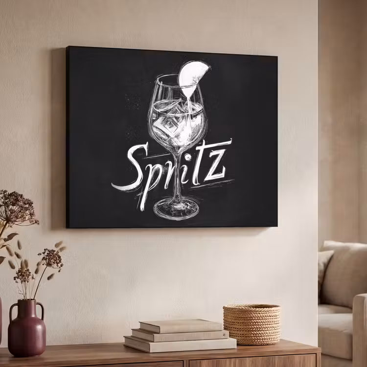 Art Frame - Glas spritz - Krijtletters - Ijsblokjes - Citroen — 4