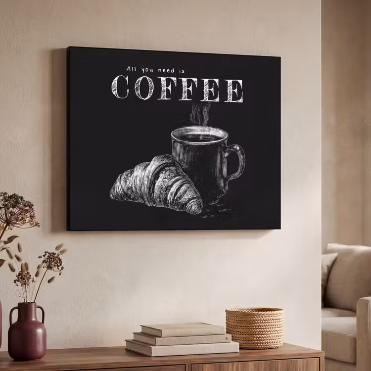 Art Frame - Koffie - Croissant - Tekst — 4