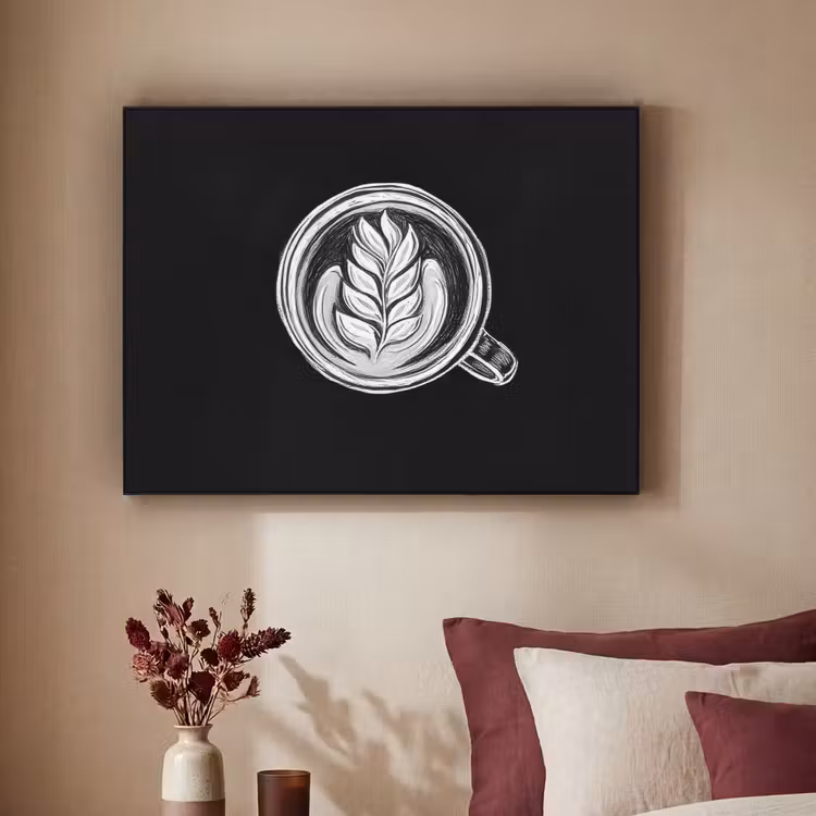 Art Frame - Krijttekening - Koffie - Latte art — 2