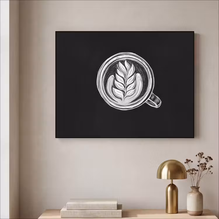 Art Frame - Krijttekening - Koffie - Latte art — 3