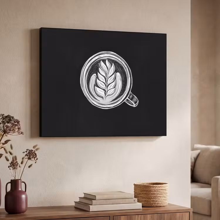 Art Frame - Krijttekening - Koffie - Latte art — 4