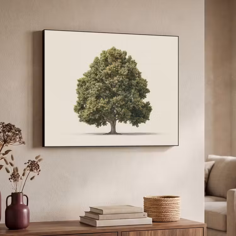 Art Frame - Eikenboom - Groen - Lichte achtergrond — 4