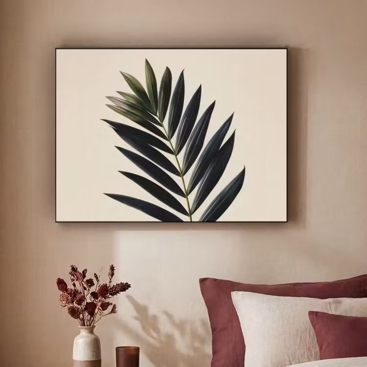 Art Frame - Palmblad - Donkere bladen - Subtiel — 2