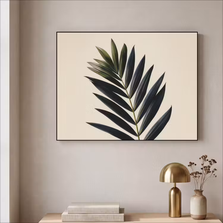 Art Frame - Palmblad - Donkere bladen - Subtiel — 3