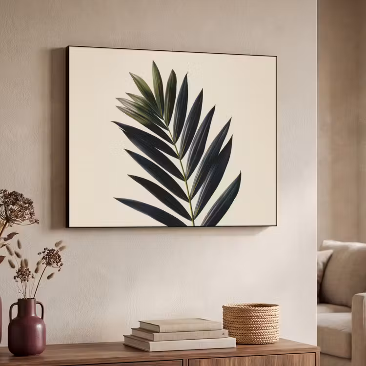 Art Frame - Palmblad - Donkere bladen - Subtiel — 4