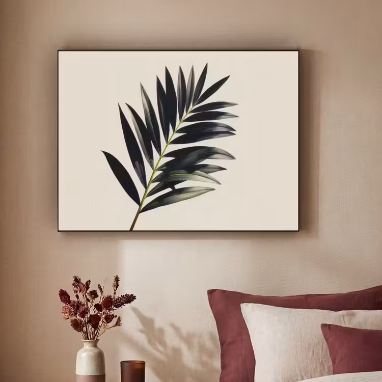Art Frame - Palmblad - Subtiel - Groen - beige — 2