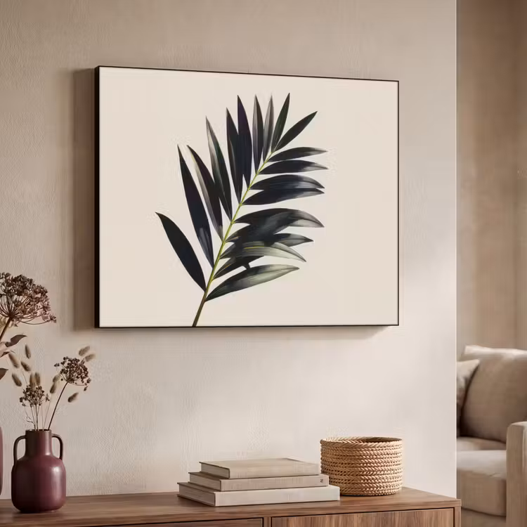 Art Frame - Palmblad - Subtiel - Groen - beige — 4