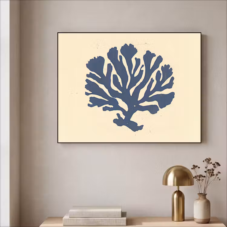 Art Frame - Blauw koraal - Vertakkingen - Beige — 3