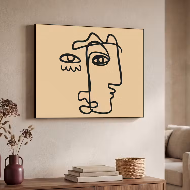Art Frame - Overlappende profielen - Lichtbruin - Zwart — 4