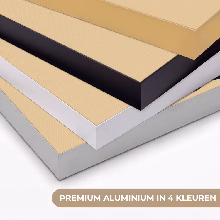 Art Frame - Overlappende profielen - Lichtbruin - Zwart — 5